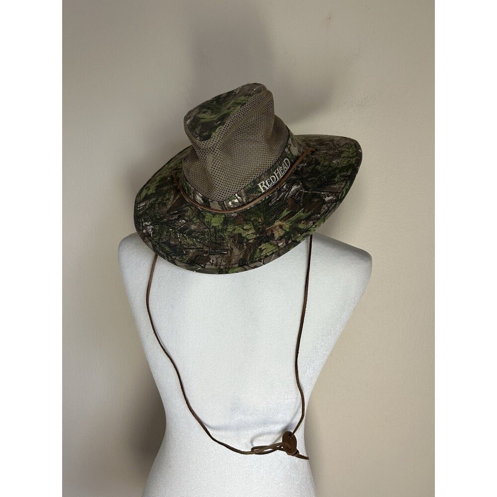 Redhead Realtree AP Camo Boonie Bucket Hat Mens M Hunting Outdoor Chin Strap Sun